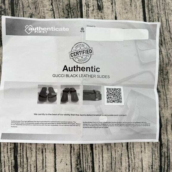 Authentic Gucci Black Leather Platform Slide Sandals Women’s Square Toe Italy - Picture 13 of 13